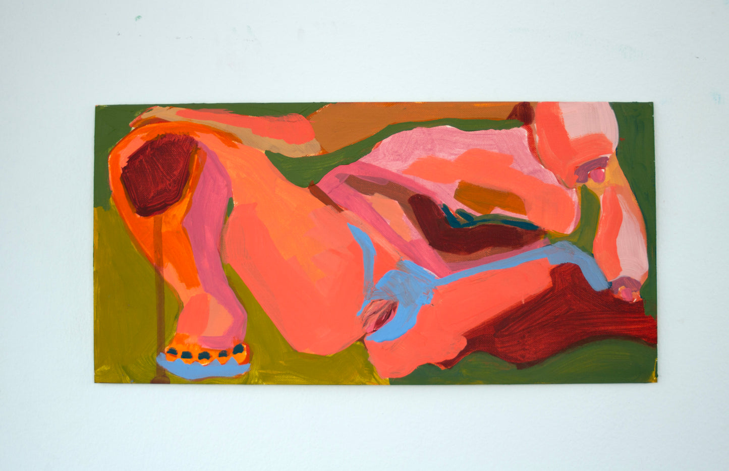 Layered Figure No. 4 - 12" x 6" Original Painting