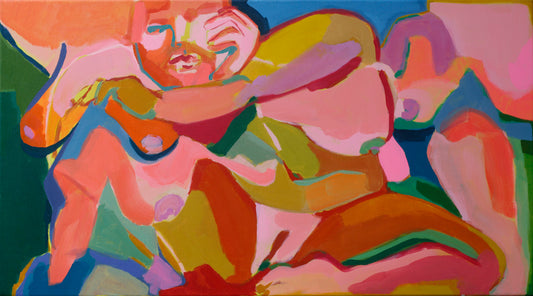 "Everything Flows" Original Painting - 36" x 20"