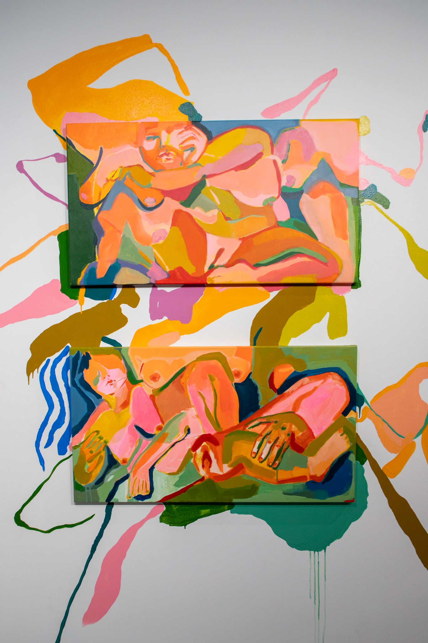 "Everything Flows" Original Painting - 36" x 20"