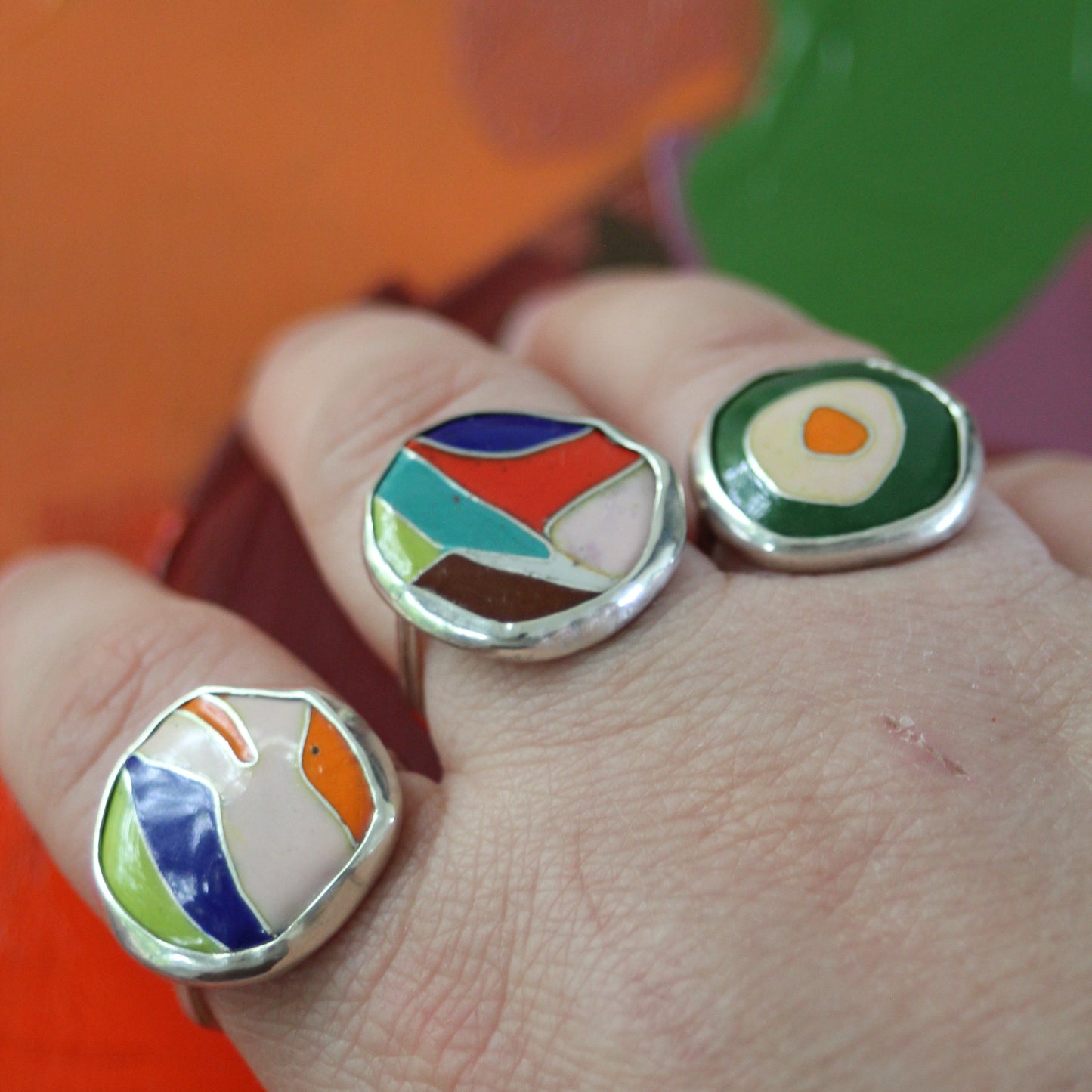 Color Block Rings