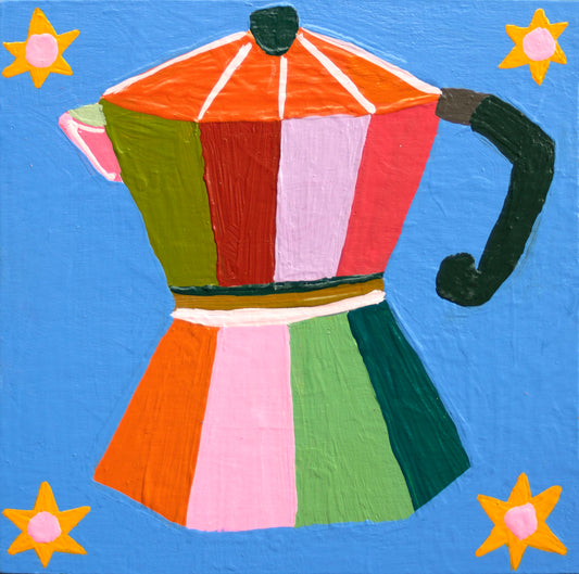 "Starry Mornings" Original Painting - 5" x 5"