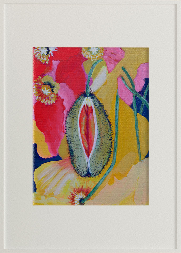 Open Poppy Print