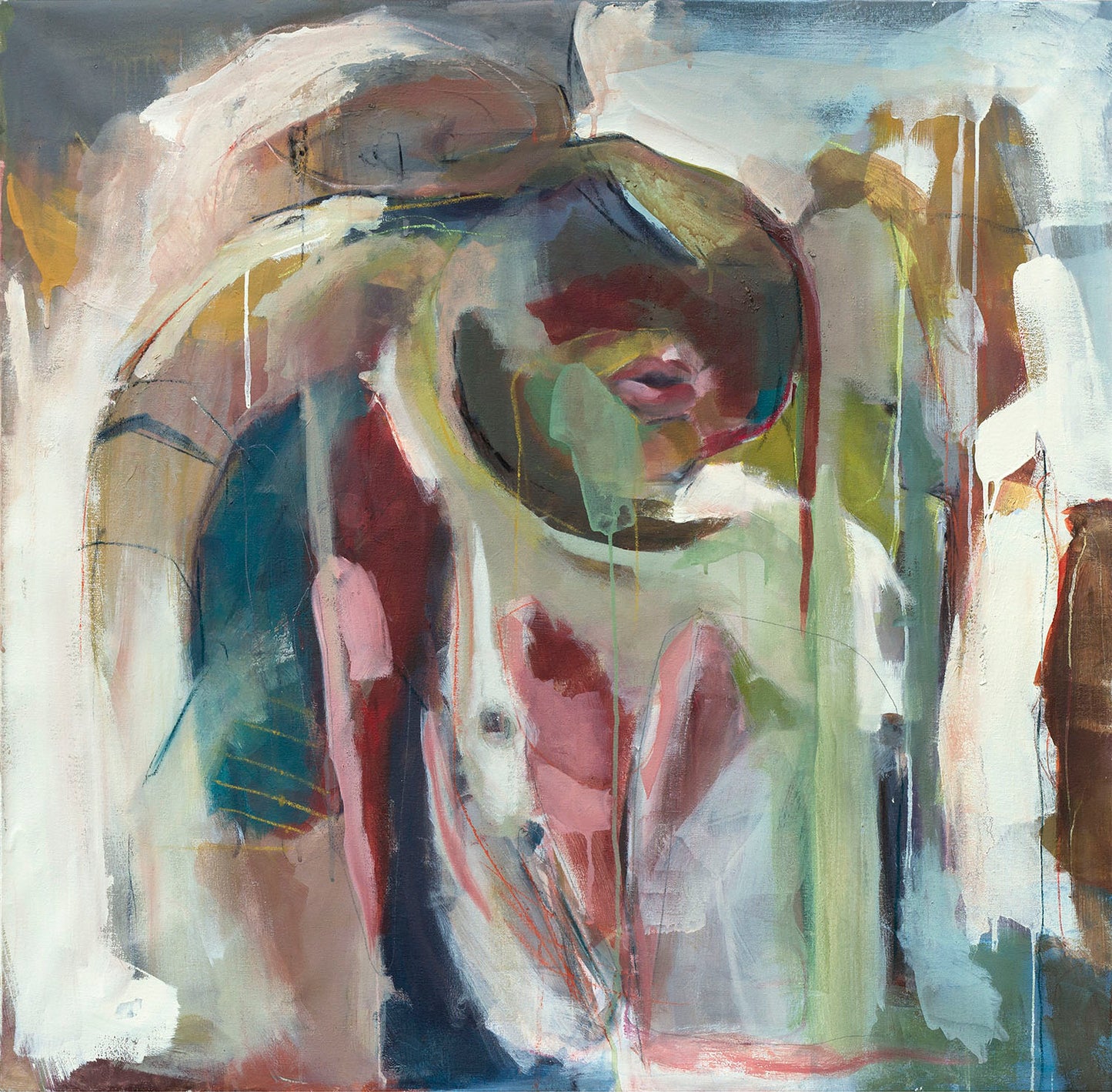 July Lips - 36" x 36" Original Painting