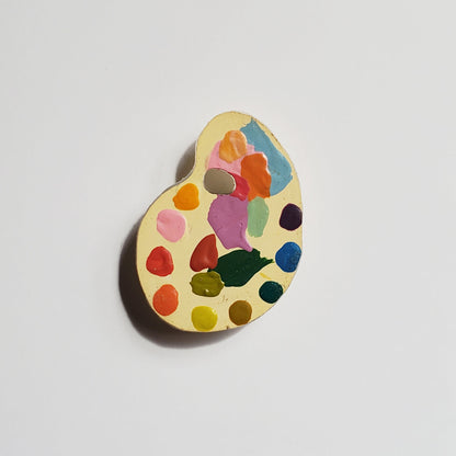 Colorful paint palette magnet