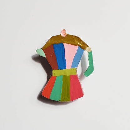 colorful moka pot magnet
