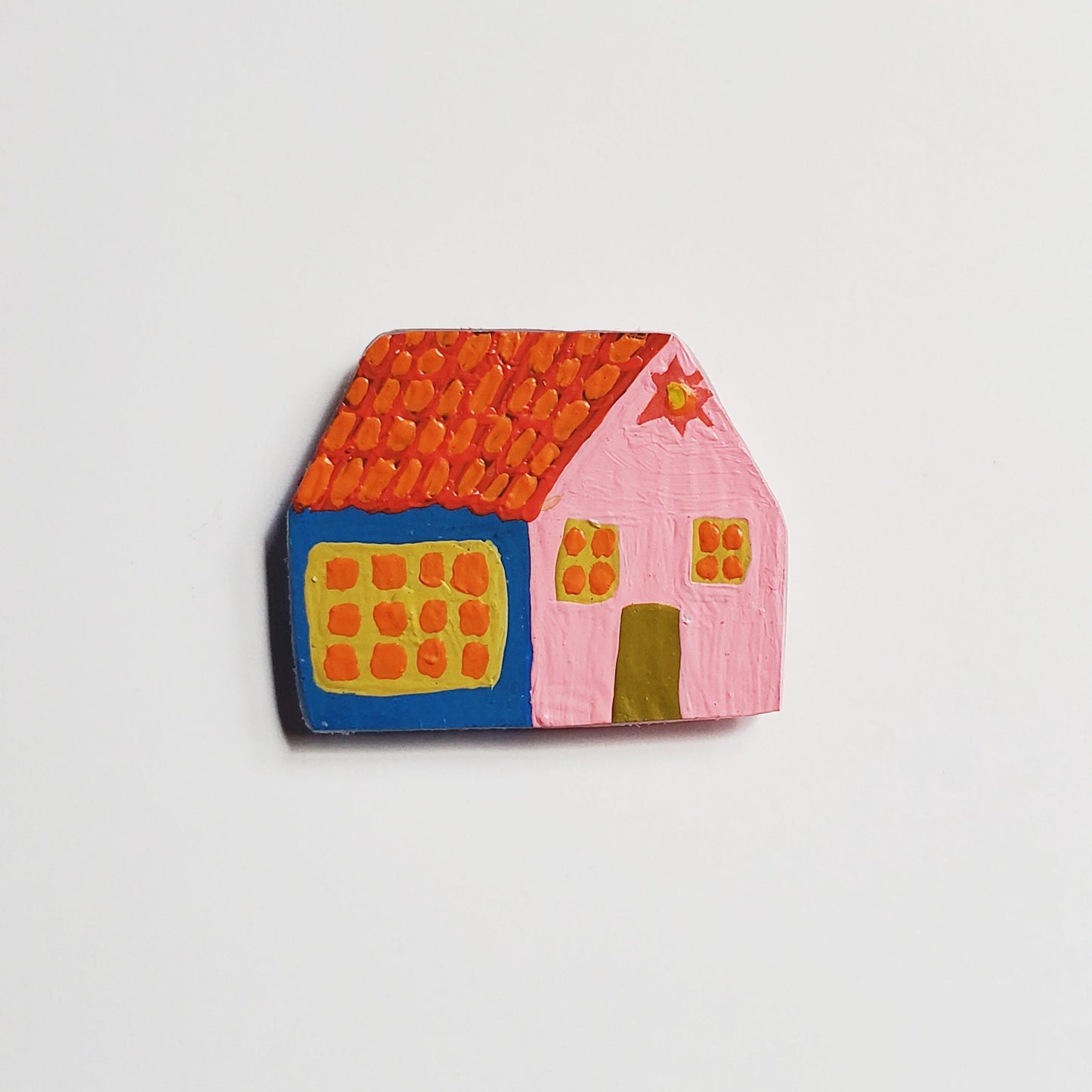 colorful house magnet