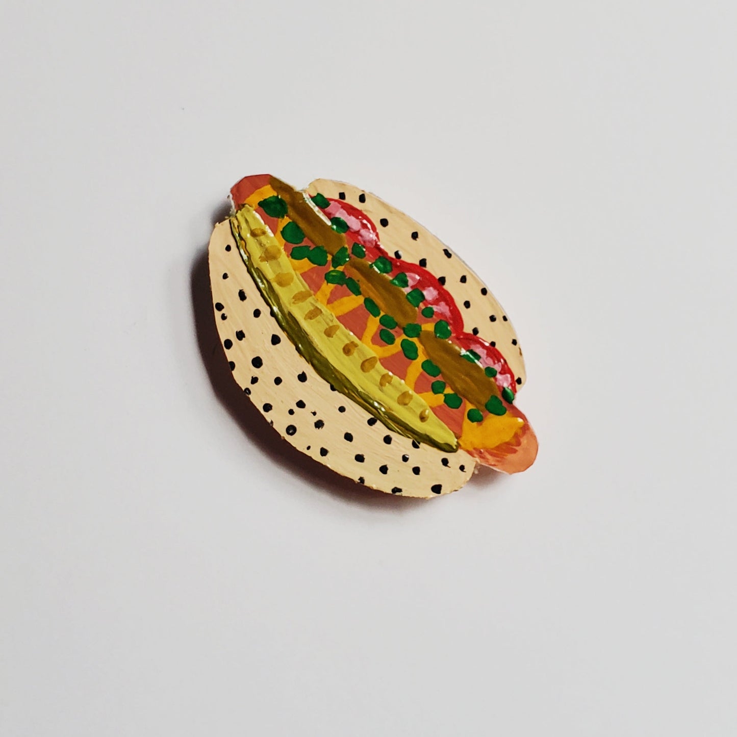 chicago style hot dog magnet