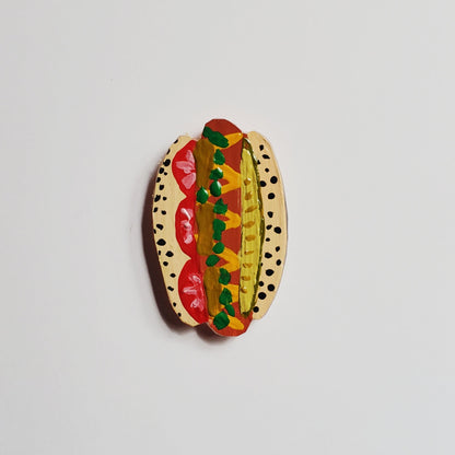chicago style hot dog magnet