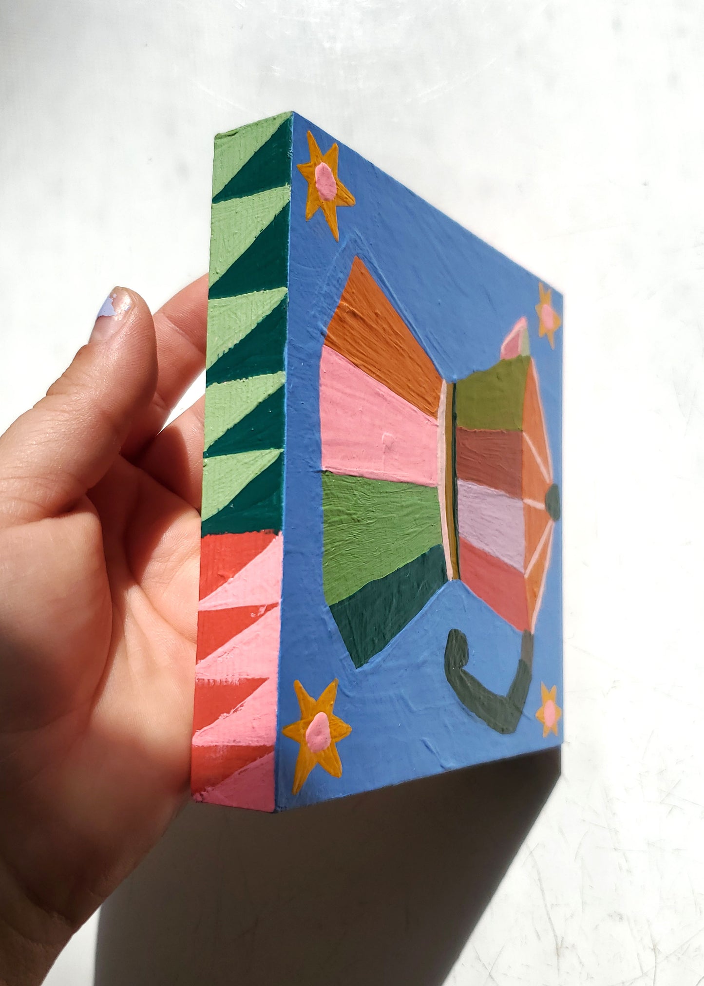 "Starry Mornings" Original Painting - 5" x 5"