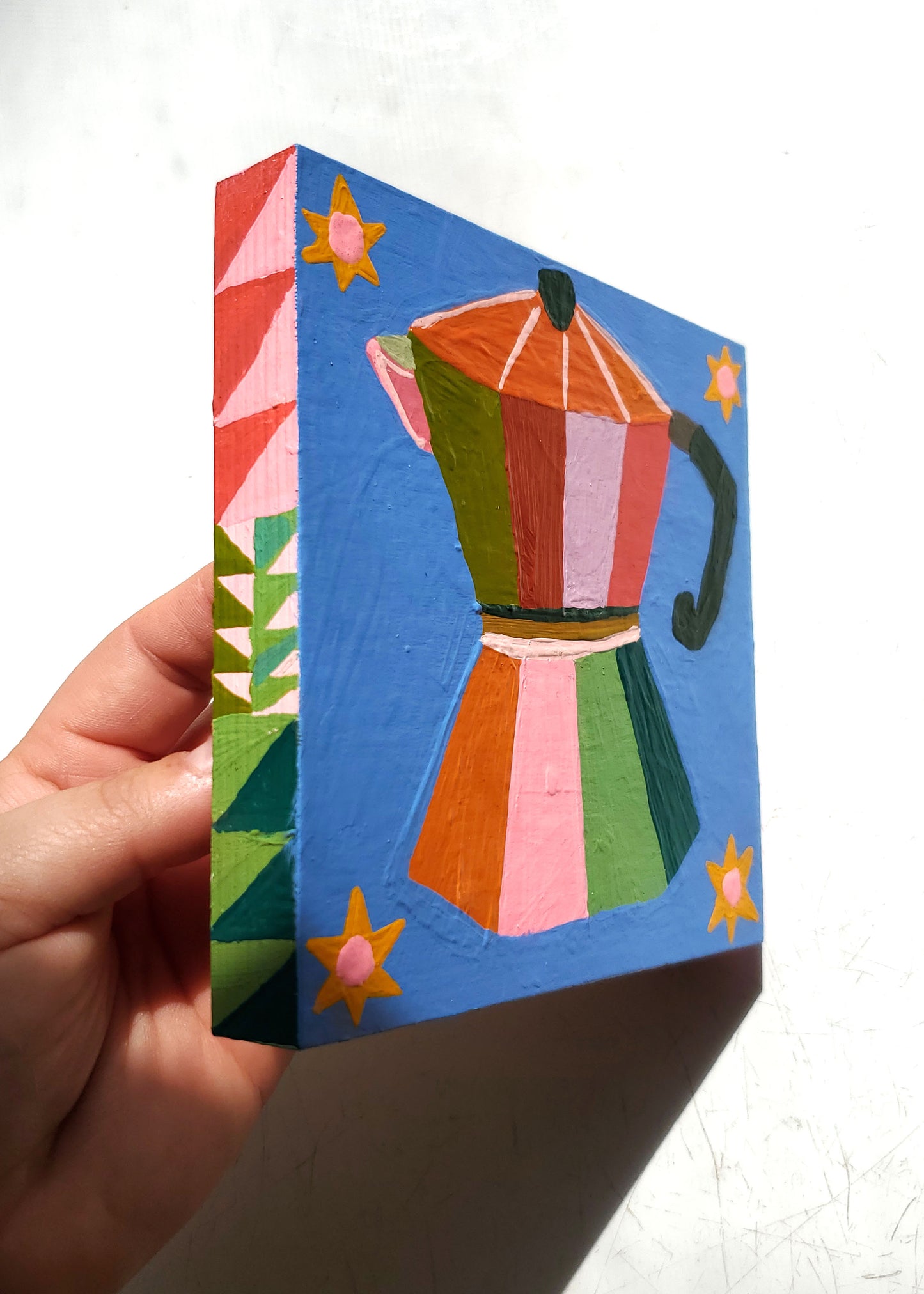 "Starry Mornings" Original Painting - 5" x 5"