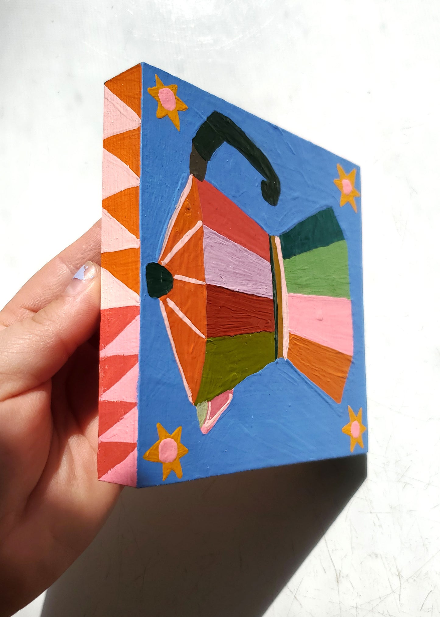 "Starry Mornings" Original Painting - 5" x 5"