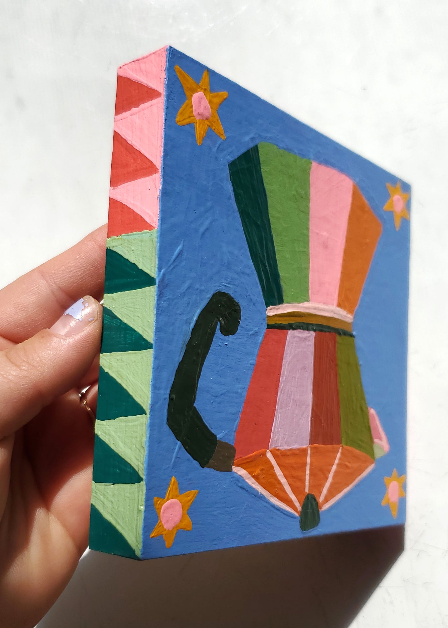 "Starry Mornings" Original Painting - 5" x 5"