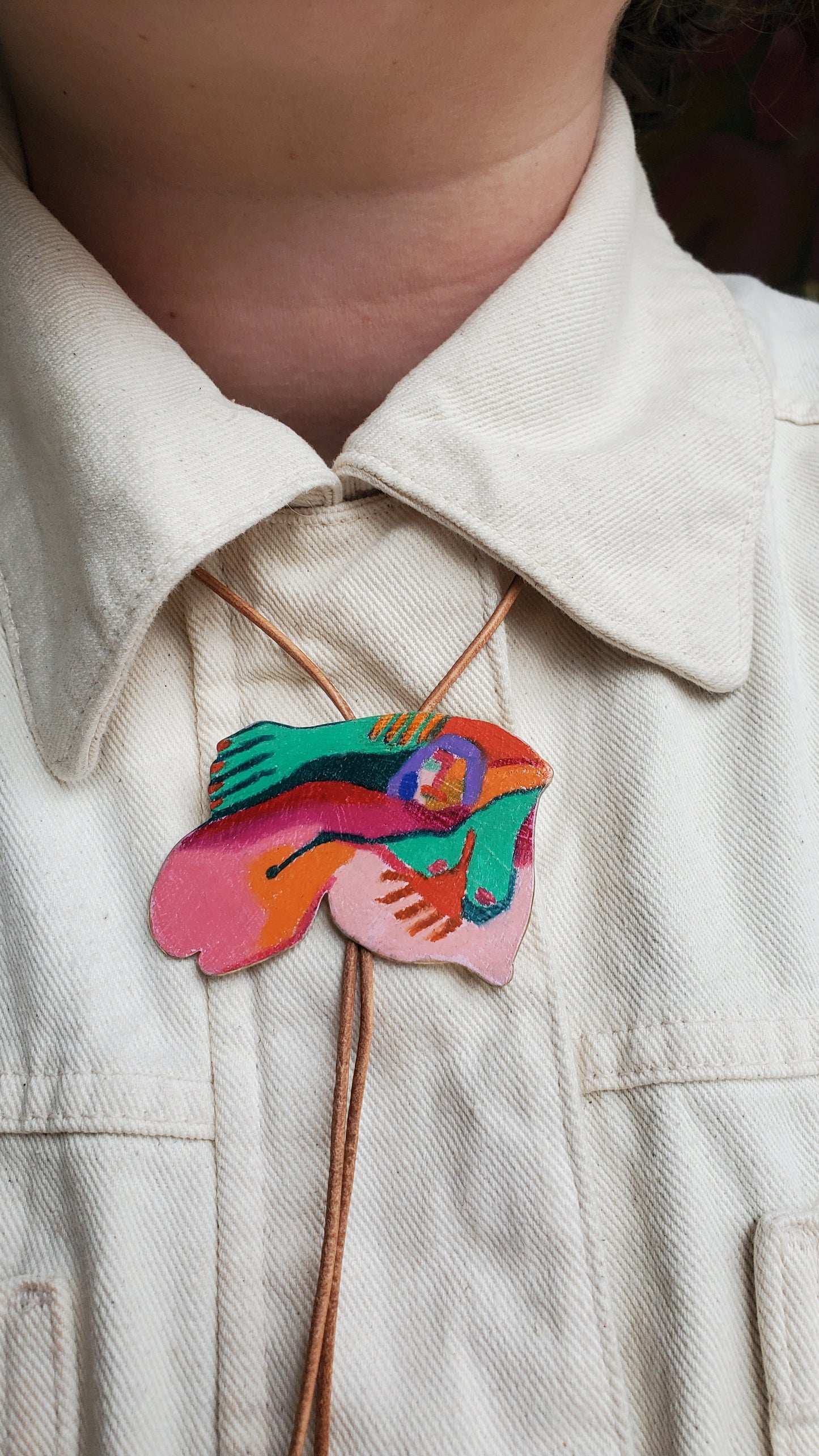 "Reaching" Bolo Tie
