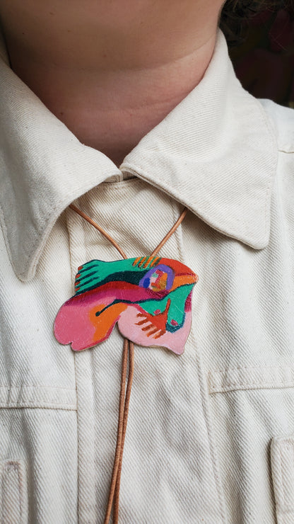 "Reaching" Bolo Tie