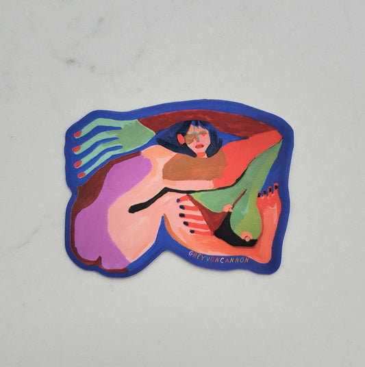 Folded Up Sticker
