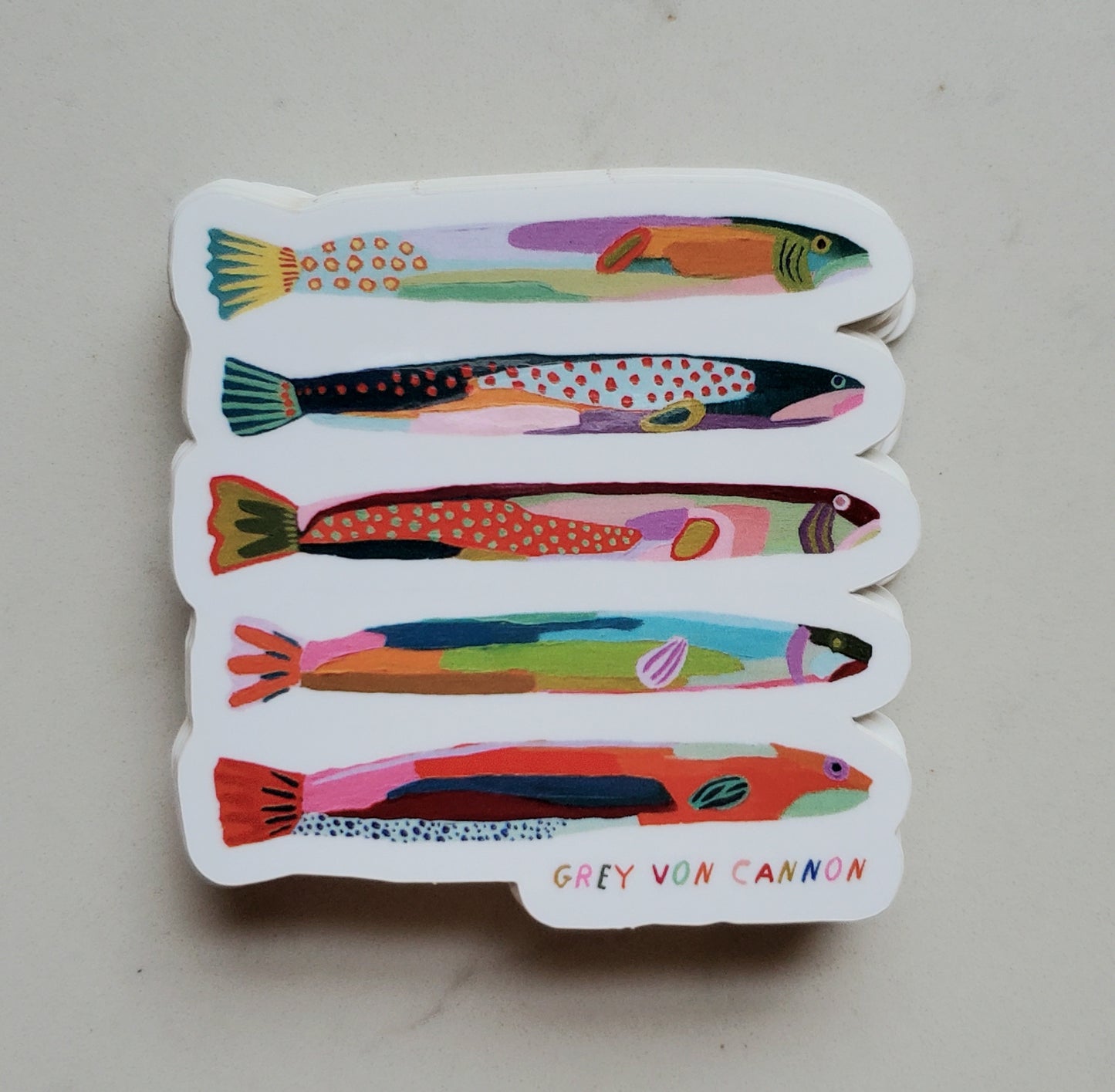 Rainbow Fish Sticker