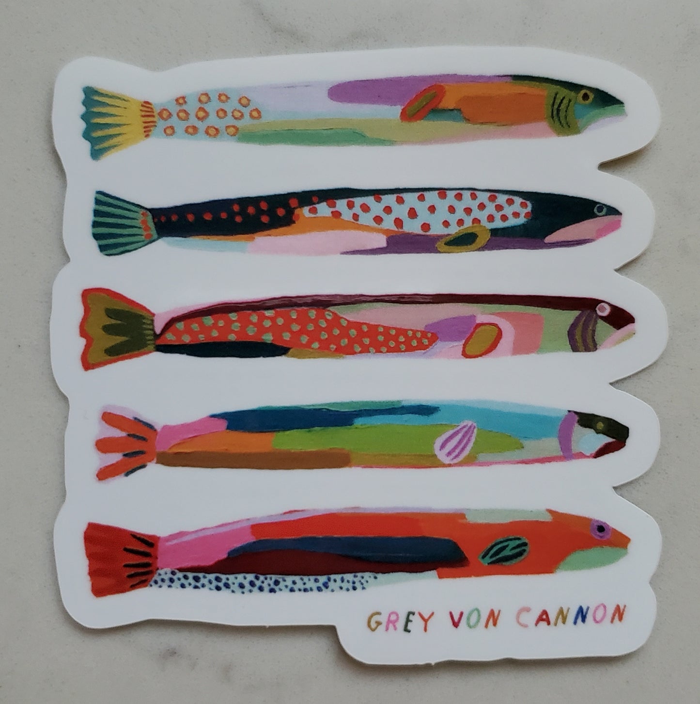 Rainbow Fish Sticker