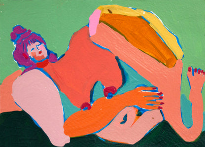 Figure Study No. 2 - 5" x 7" Original Painting
