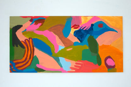 Layered Figure No. 1 - 12" x 6" Original Painting