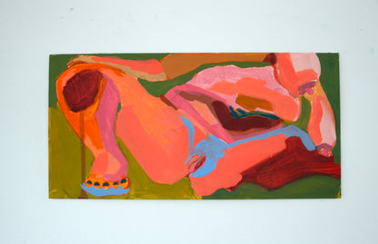 Layered Figure No. 4 - 12" x 6" Original Painting