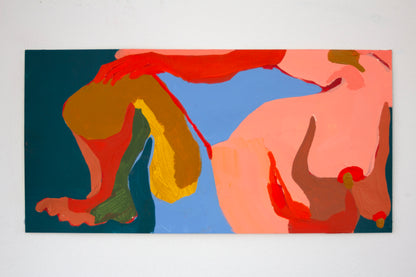 Layered Figure No. 3 - 12" x 6" Original Painting