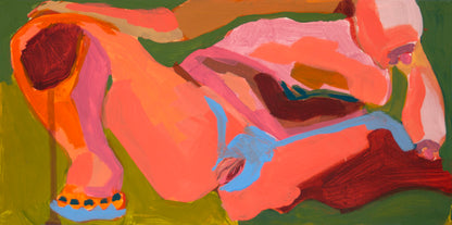 Layered Figure No. 4 - 12" x 6" Original Painting