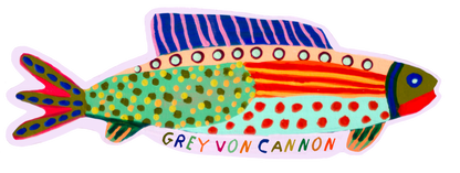 Polka Dot Fish Sticker