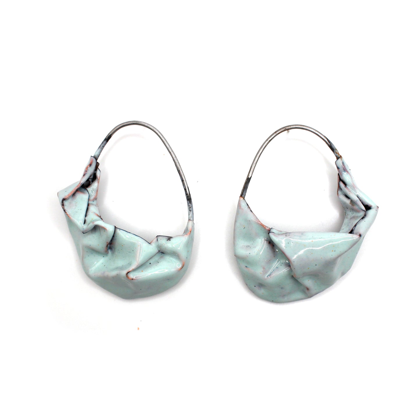 Seafoam Folded Earrings