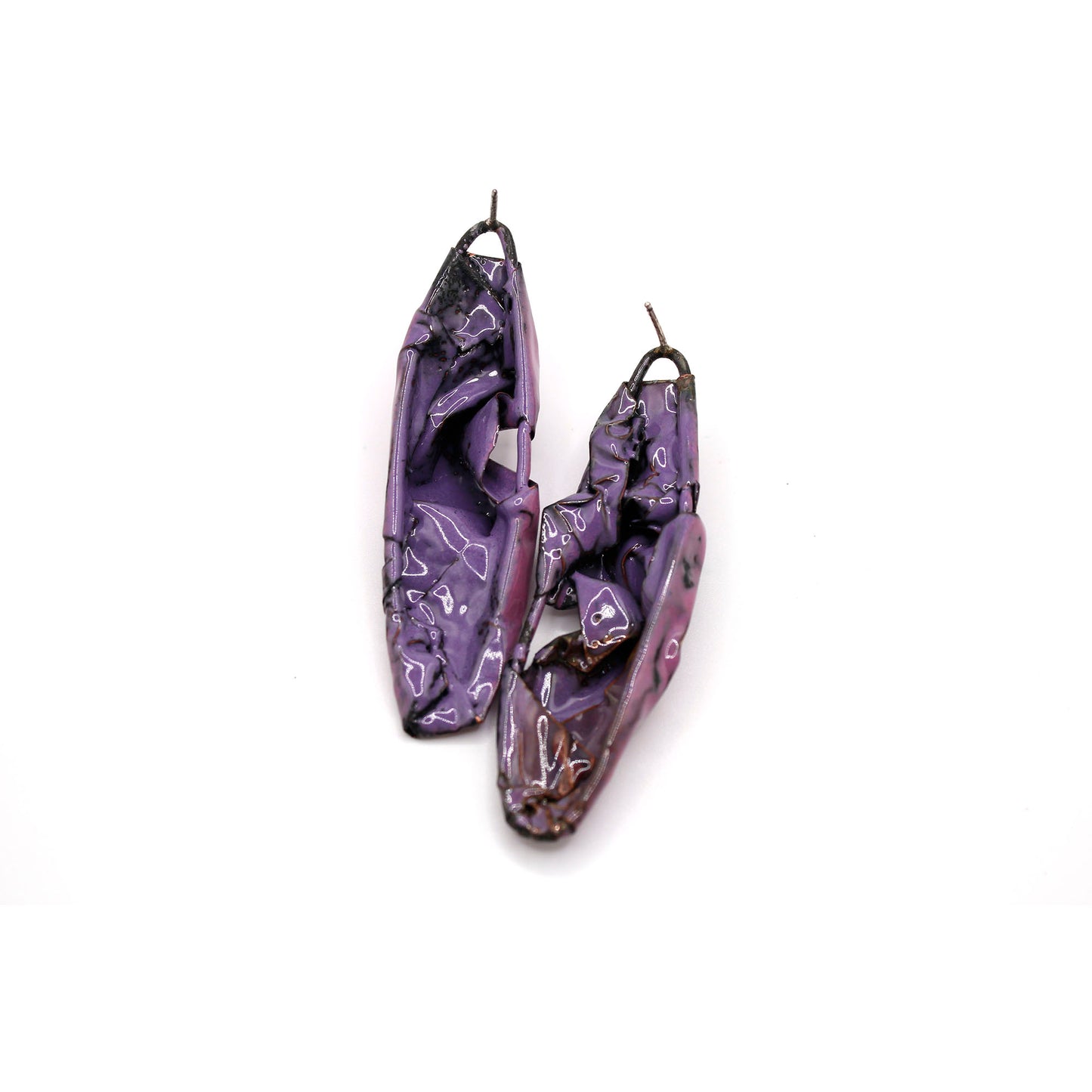 Orchid Folded Earrings