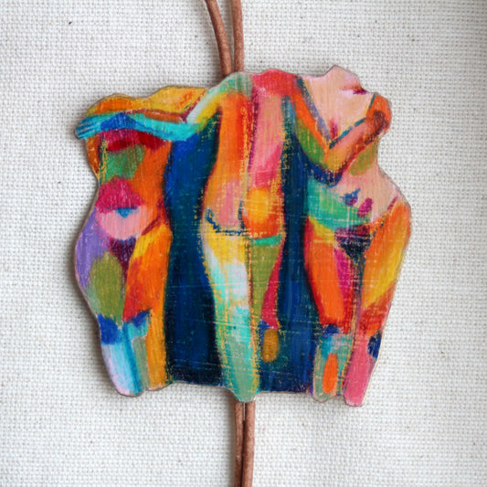 "The Three Muses" Bolo Tie