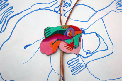 "Reaching" Bolo Tie