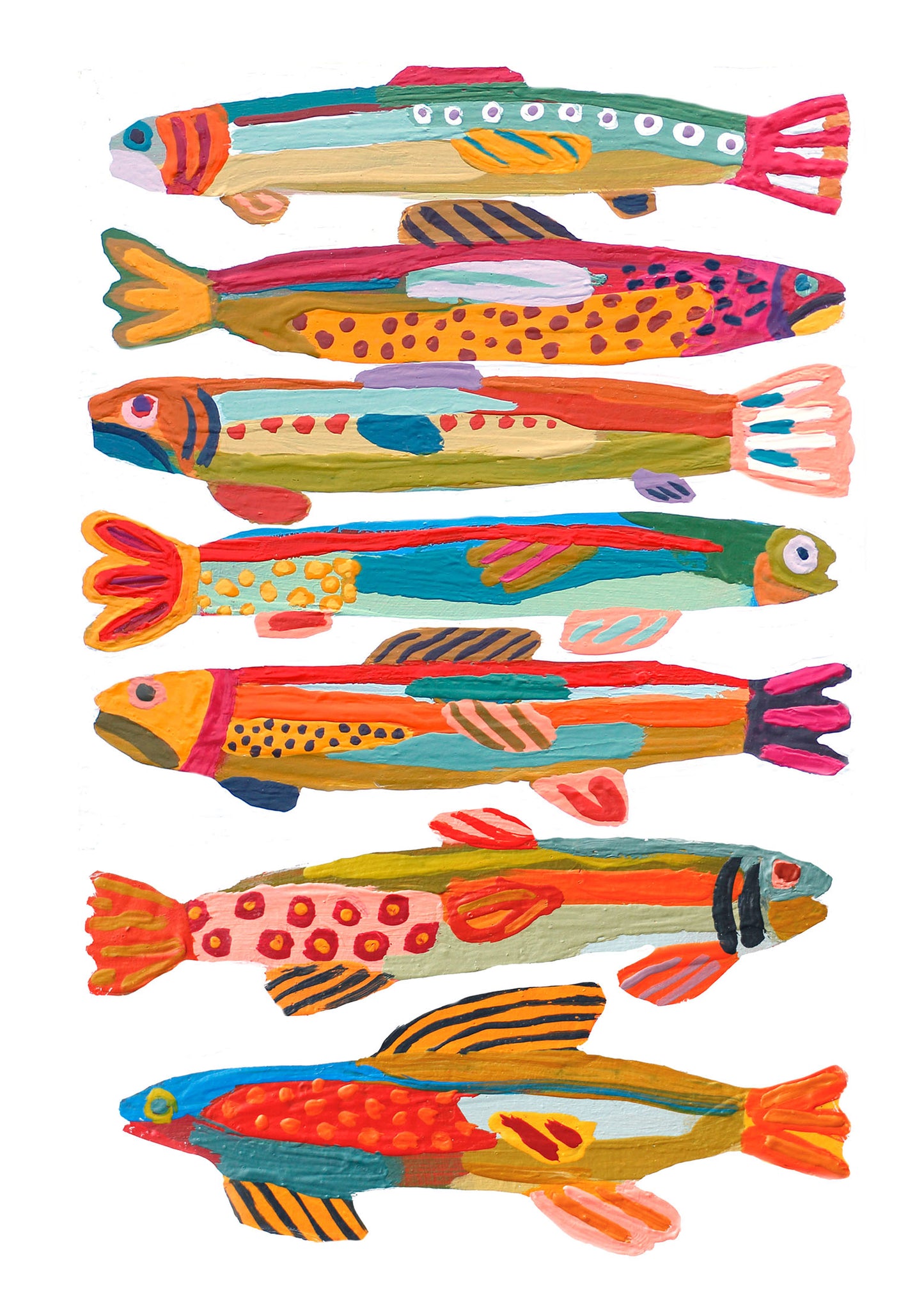 Seven Fishes Art Prints