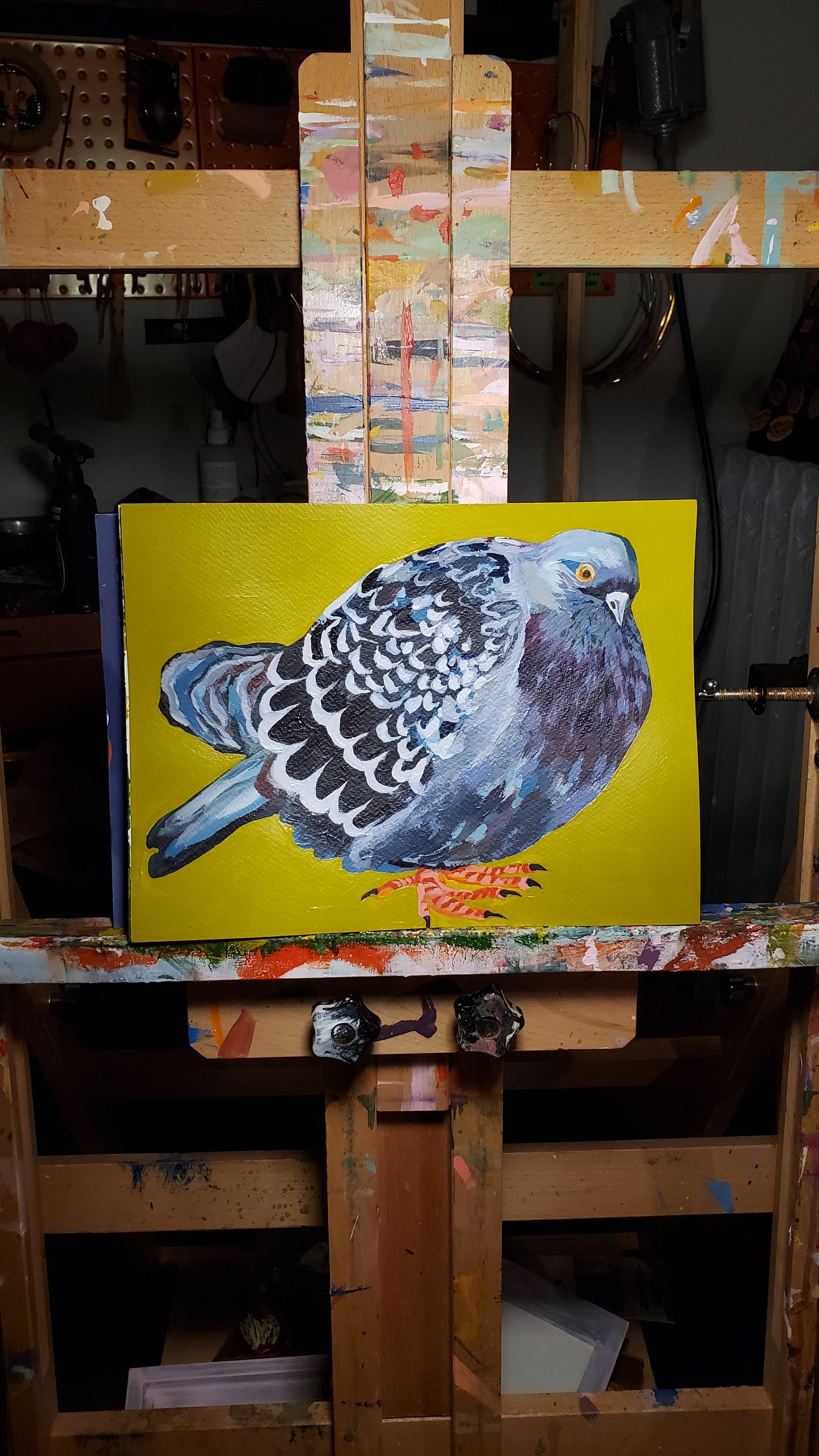 "Plump Pidgey" Original Painting - 12" x 9"