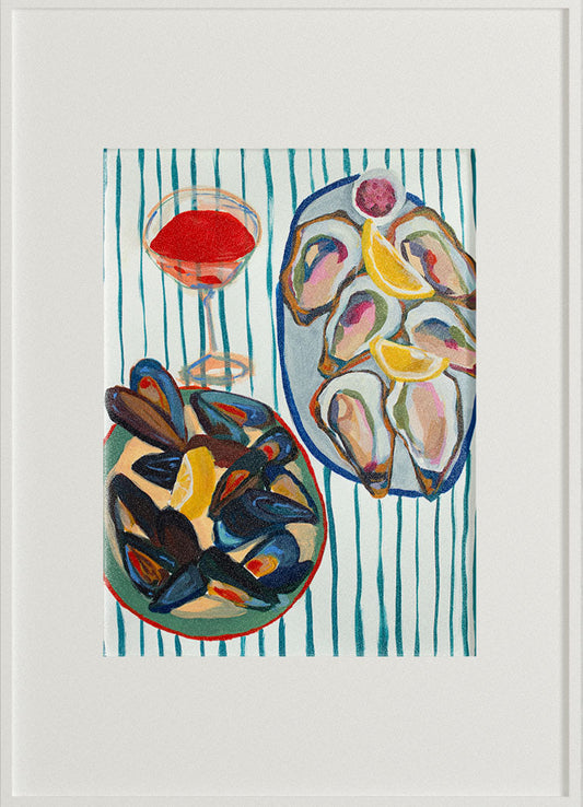 Seaside Lunch Print